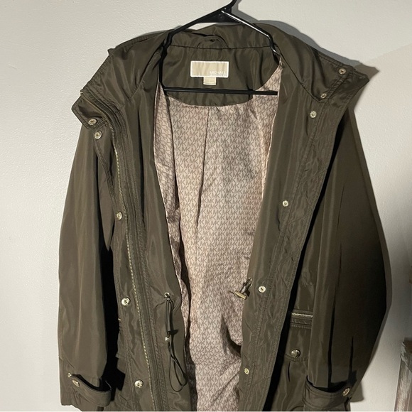 COPY - Michael Kors cinch waist anorak brown coat - Picture 10 of 13